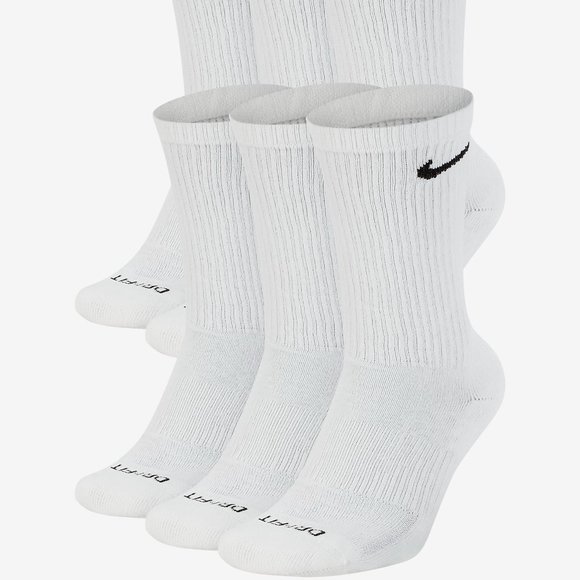 Nike Men's Everyday Plus Cushion Crew 6 Pack Socks - Picture 1 of 9